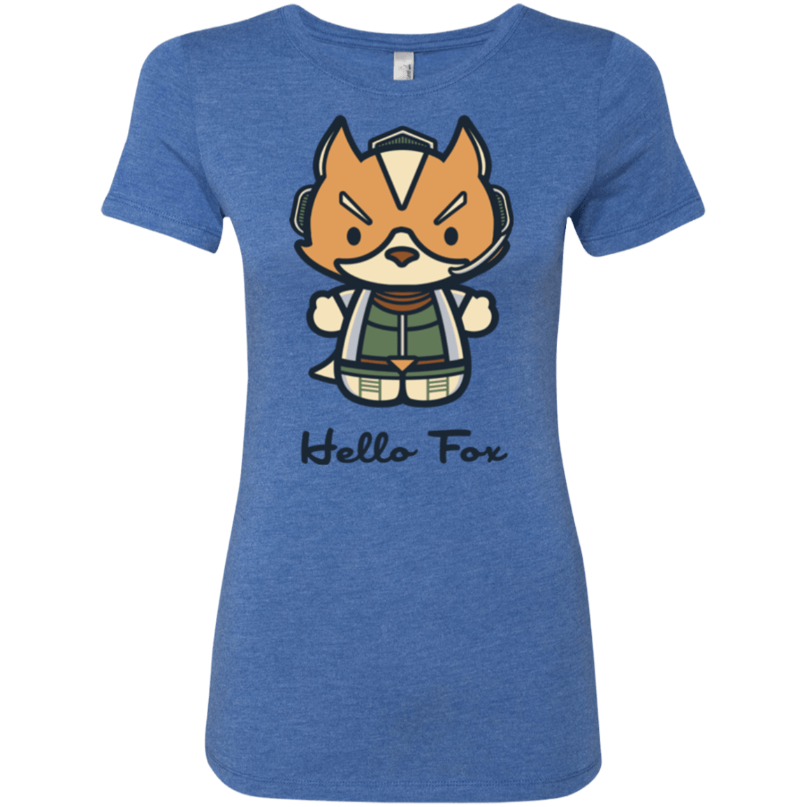 T-Shirts Vintage Royal / Small Hello Fox Women's Triblend T-Shirt