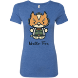 T-Shirts Vintage Royal / Small Hello Fox Women's Triblend T-Shirt