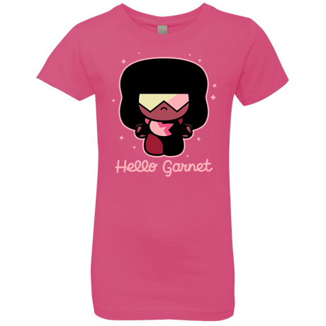 T-Shirts Hot Pink / YXS Hello Garnet Girls Premium T-Shirt