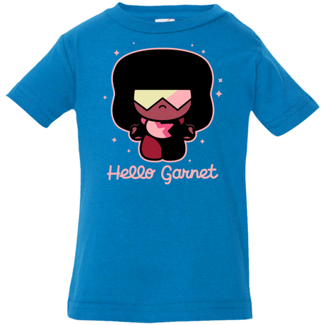 T-Shirts Cobalt / 6 Months Hello Garnet Infant Premium T-Shirt