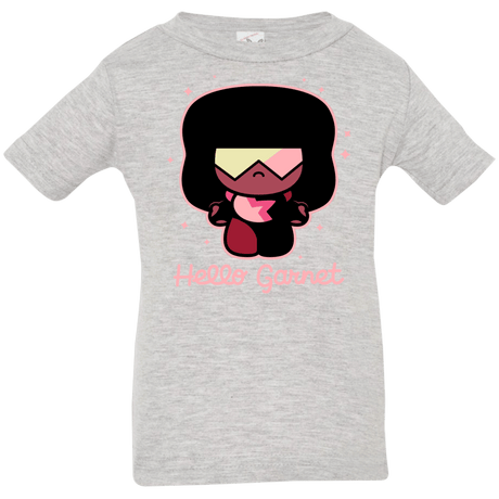 T-Shirts Heather Grey / 6 Months Hello Garnet Infant Premium T-Shirt