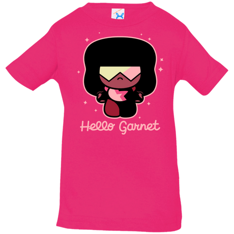 T-Shirts Hot Pink / 6 Months Hello Garnet Infant Premium T-Shirt