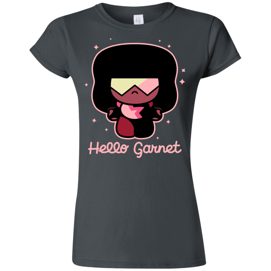 T-Shirts Charcoal / S Hello Garnet Junior Slimmer-Fit T-Shirt