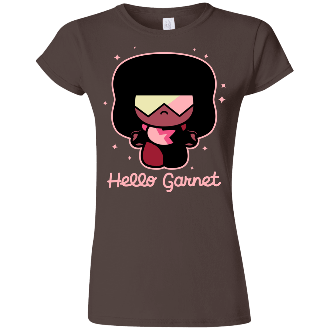 T-Shirts Dark Chocolate / S Hello Garnet Junior Slimmer-Fit T-Shirt