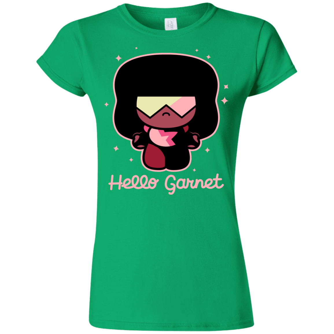 T-Shirts Irish Green / S Hello Garnet Junior Slimmer-Fit T-Shirt