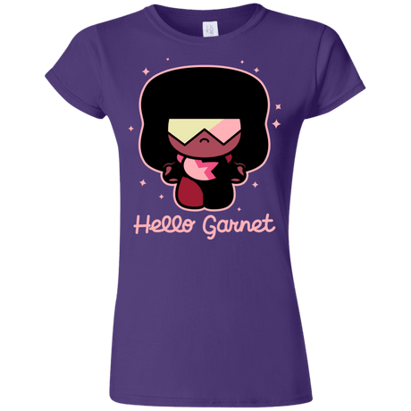 T-Shirts Purple / S Hello Garnet Junior Slimmer-Fit T-Shirt