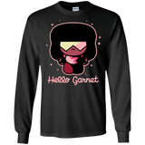 T-Shirts Black / S Hello Garnet Men's Long Sleeve T-Shirt