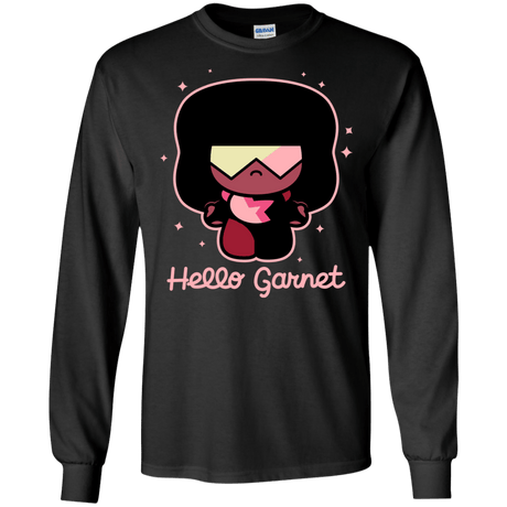 T-Shirts Black / S Hello Garnet Men's Long Sleeve T-Shirt