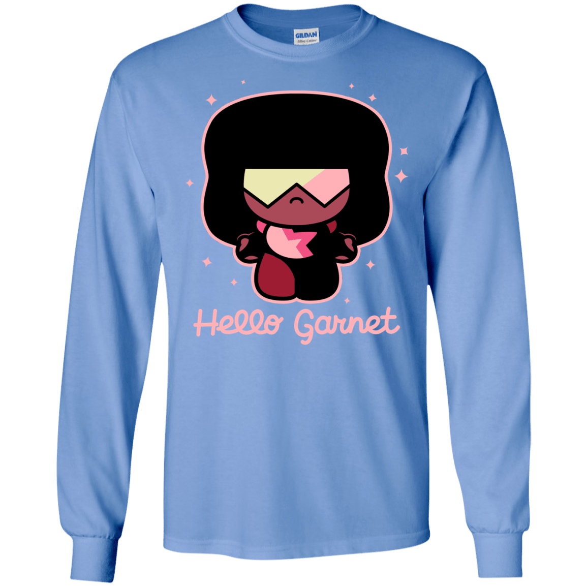 T-Shirts Carolina Blue / S Hello Garnet Men's Long Sleeve T-Shirt