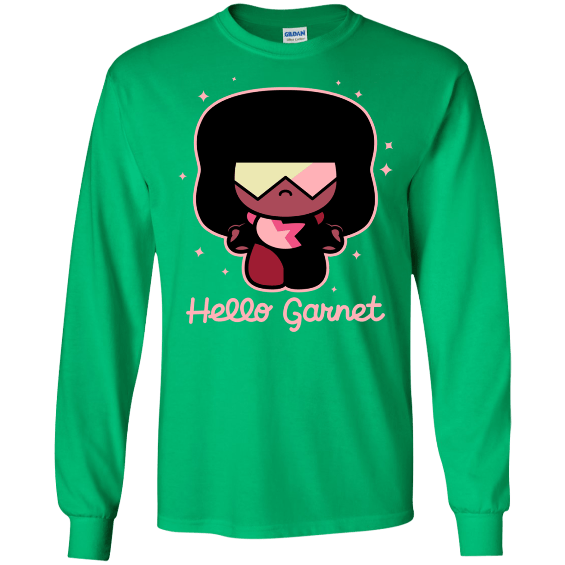 T-Shirts Irish Green / S Hello Garnet Men's Long Sleeve T-Shirt