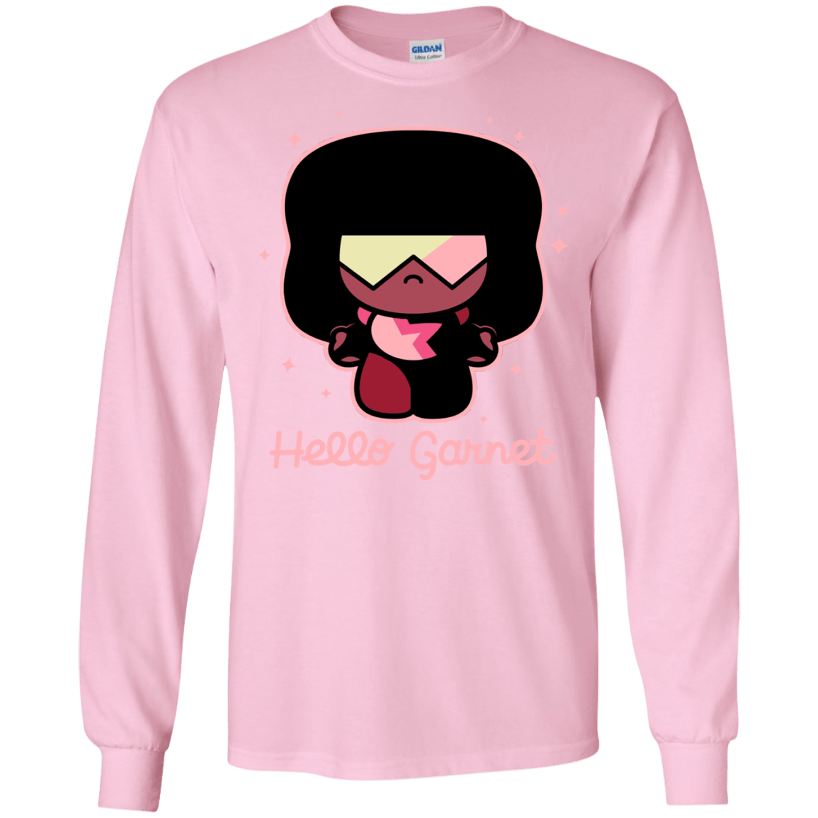 T-Shirts Light Pink / S Hello Garnet Men's Long Sleeve T-Shirt