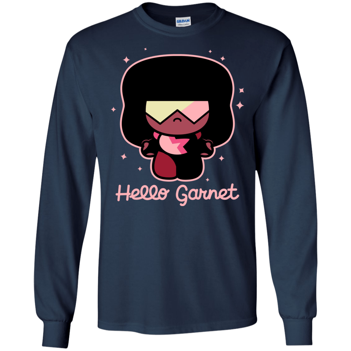 T-Shirts Navy / S Hello Garnet Men's Long Sleeve T-Shirt