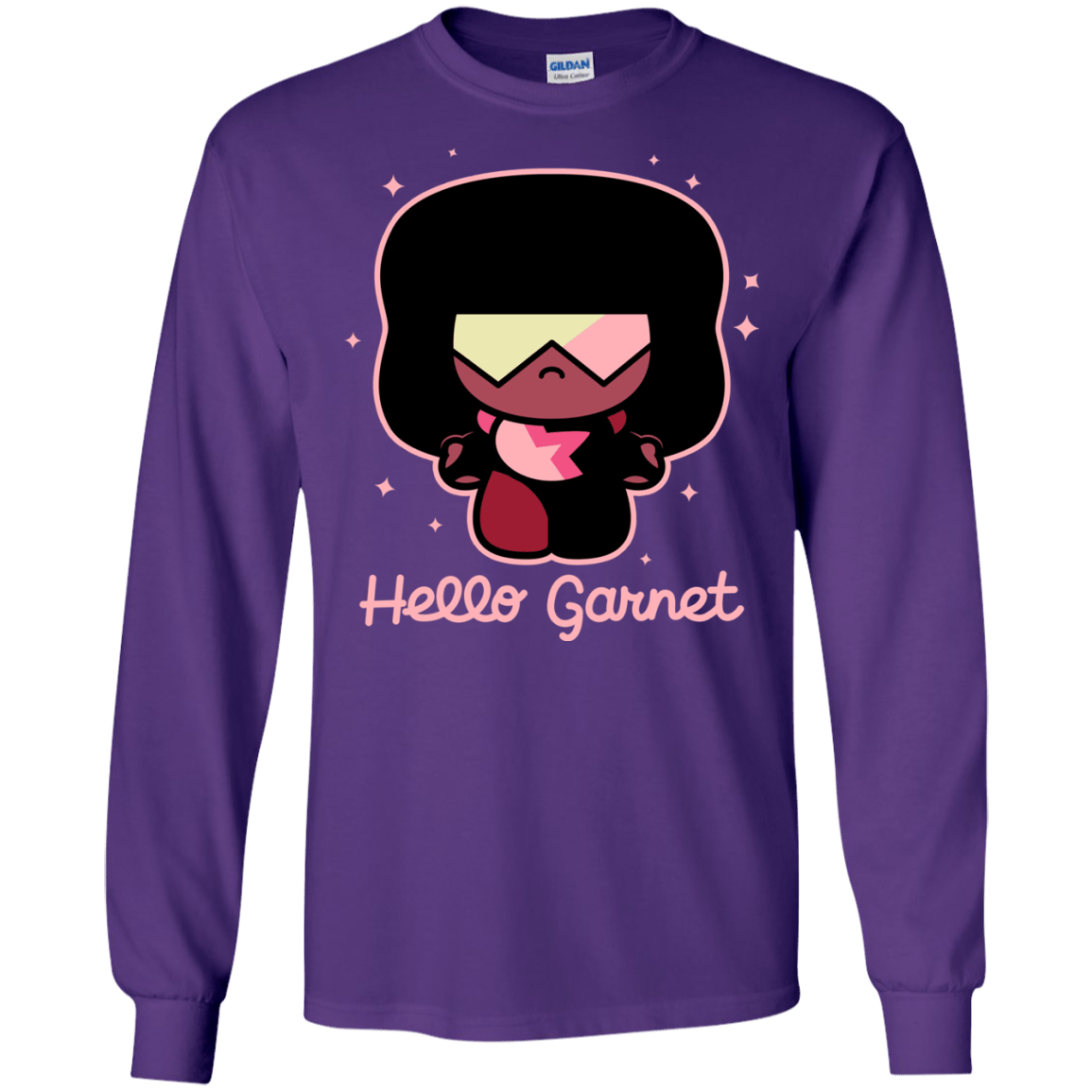 T-Shirts Purple / S Hello Garnet Men's Long Sleeve T-Shirt