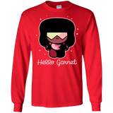 T-Shirts Red / S Hello Garnet Men's Long Sleeve T-Shirt