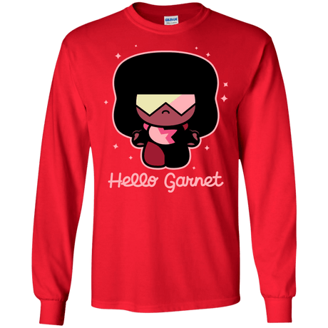 T-Shirts Red / S Hello Garnet Men's Long Sleeve T-Shirt