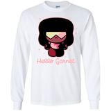 T-Shirts White / S Hello Garnet Men's Long Sleeve T-Shirt