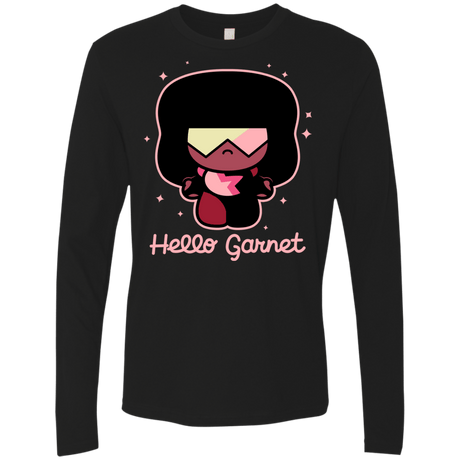 T-Shirts Black / S Hello Garnet Men's Premium Long Sleeve