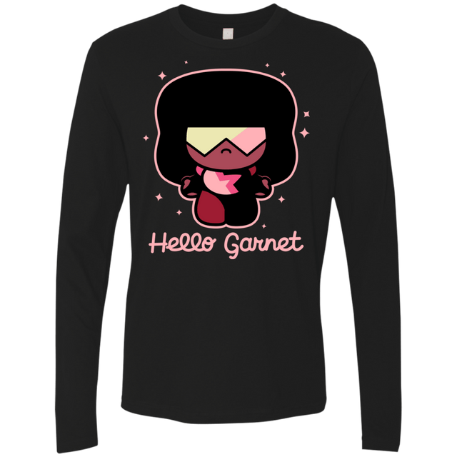 T-Shirts Black / S Hello Garnet Men's Premium Long Sleeve