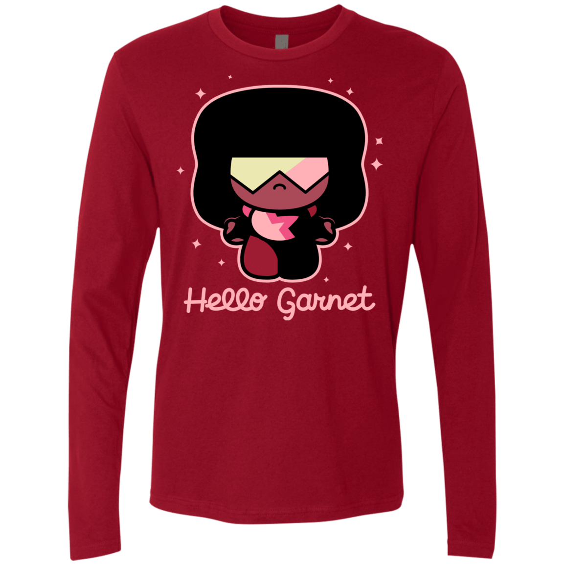 T-Shirts Cardinal / S Hello Garnet Men's Premium Long Sleeve