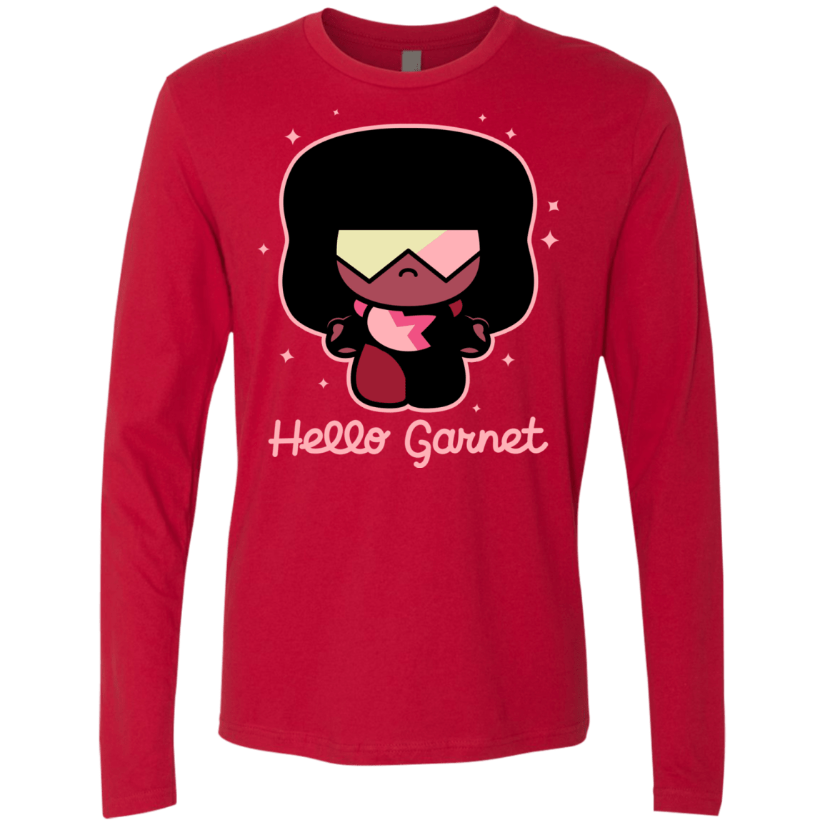 T-Shirts Red / S Hello Garnet Men's Premium Long Sleeve