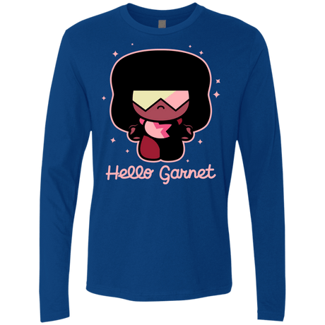 T-Shirts Royal / S Hello Garnet Men's Premium Long Sleeve