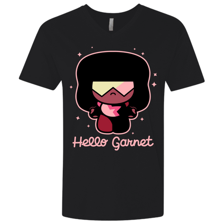 T-Shirts Black / X-Small Hello Garnet Men's Premium V-Neck