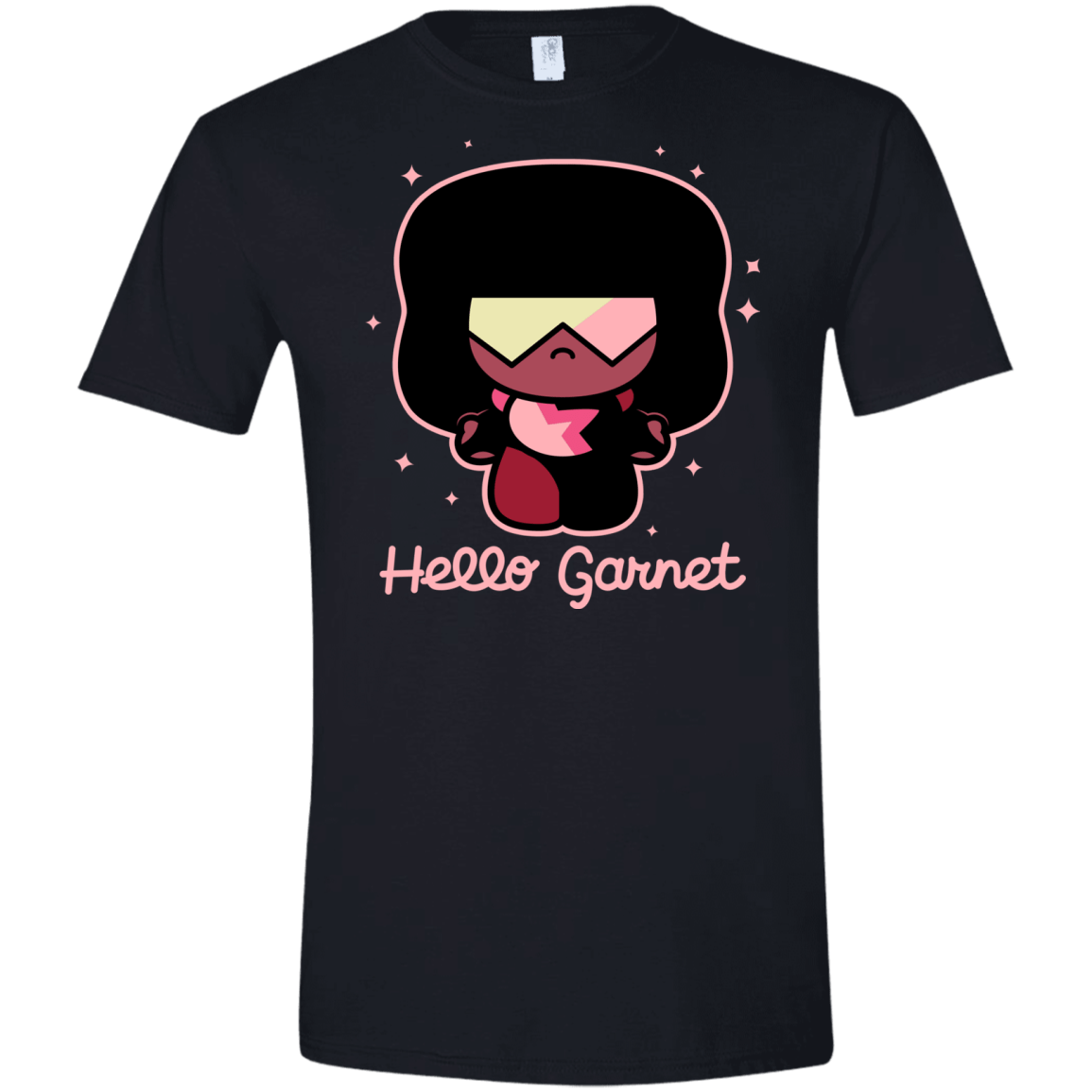 T-Shirts Black / X-Small Hello Garnet Men's Semi-Fitted Softstyle