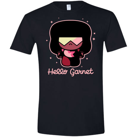 T-Shirts Black / X-Small Hello Garnet Men's Semi-Fitted Softstyle