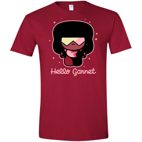 T-Shirts Cardinal Red / S Hello Garnet Men's Semi-Fitted Softstyle