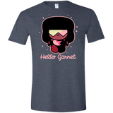 T-Shirts Heather Navy / S Hello Garnet Men's Semi-Fitted Softstyle