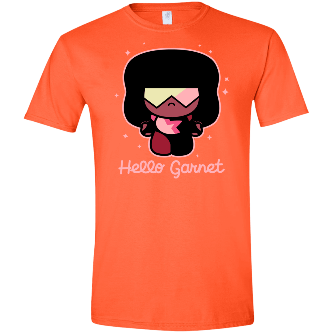 T-Shirts Orange / S Hello Garnet Men's Semi-Fitted Softstyle
