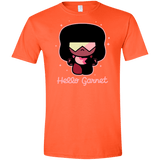 T-Shirts Orange / S Hello Garnet Men's Semi-Fitted Softstyle