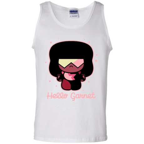 T-Shirts White / S Hello Garnet Men's Tank Top