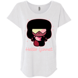 T-Shirts Heather White / X-Small Hello Garnet Triblend Dolman Sleeve