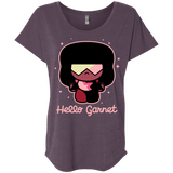 T-Shirts Vintage Purple / X-Small Hello Garnet Triblend Dolman Sleeve