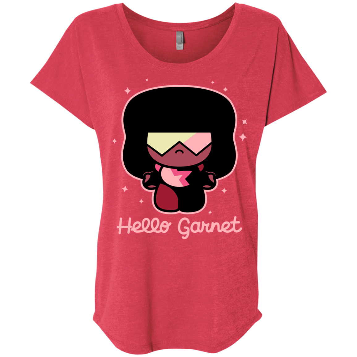 T-Shirts Vintage Red / X-Small Hello Garnet Triblend Dolman Sleeve