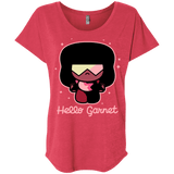 T-Shirts Vintage Red / X-Small Hello Garnet Triblend Dolman Sleeve