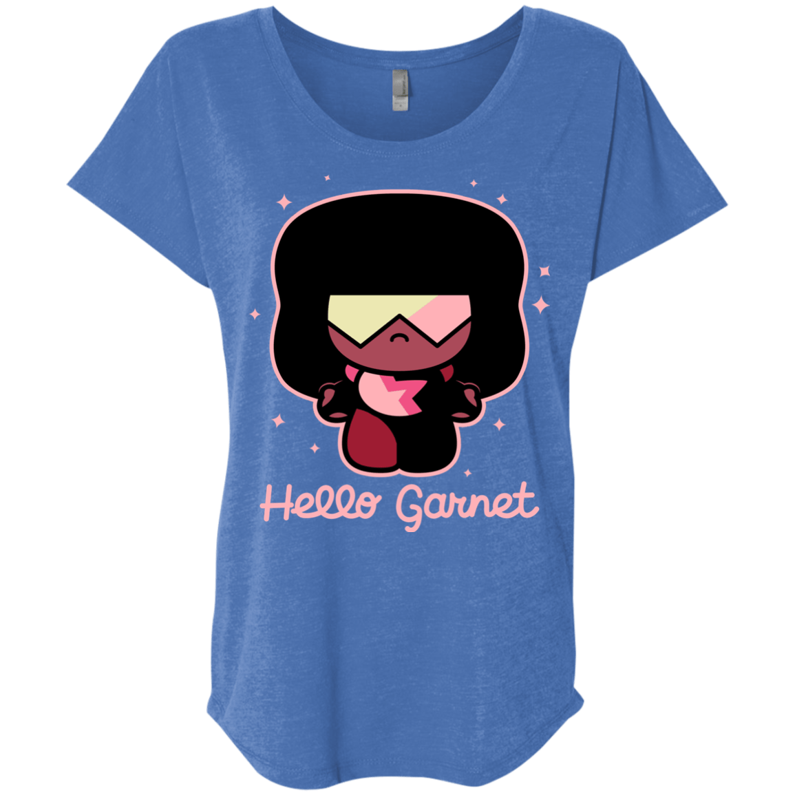 T-Shirts Vintage Royal / X-Small Hello Garnet Triblend Dolman Sleeve