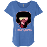 T-Shirts Vintage Royal / X-Small Hello Garnet Triblend Dolman Sleeve