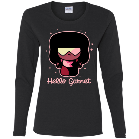 T-Shirts Black / S Hello Garnet Women's Long Sleeve T-Shirt