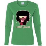 T-Shirts Irish Green / S Hello Garnet Women's Long Sleeve T-Shirt