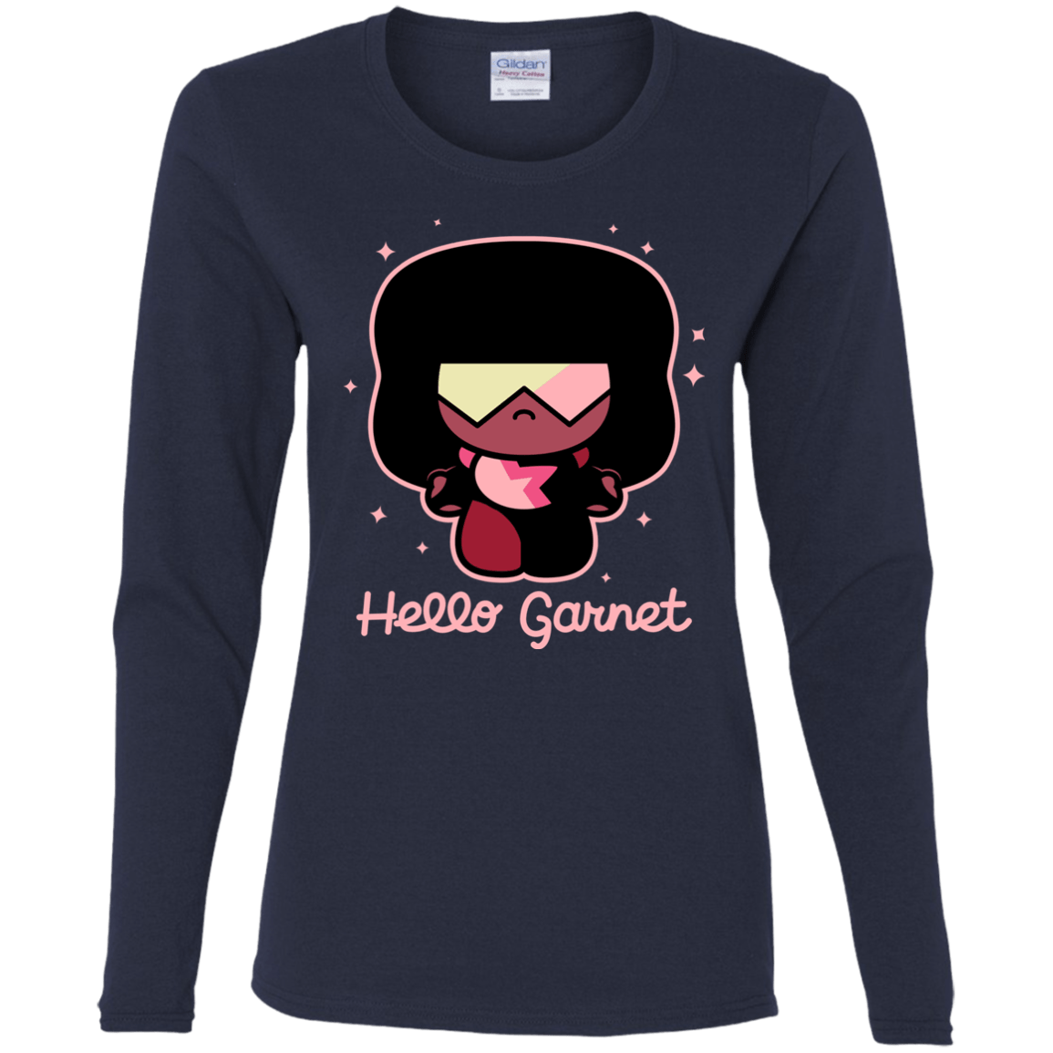 T-Shirts Navy / S Hello Garnet Women's Long Sleeve T-Shirt