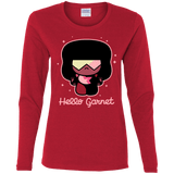 T-Shirts Red / S Hello Garnet Women's Long Sleeve T-Shirt
