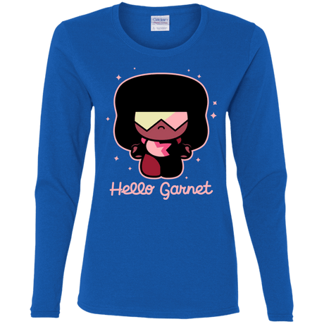 T-Shirts Royal / S Hello Garnet Women's Long Sleeve T-Shirt