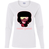 T-Shirts White / S Hello Garnet Women's Long Sleeve T-Shirt