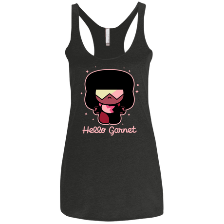T-Shirts Vintage Black / X-Small Hello Garnet Women's Triblend Racerback Tank