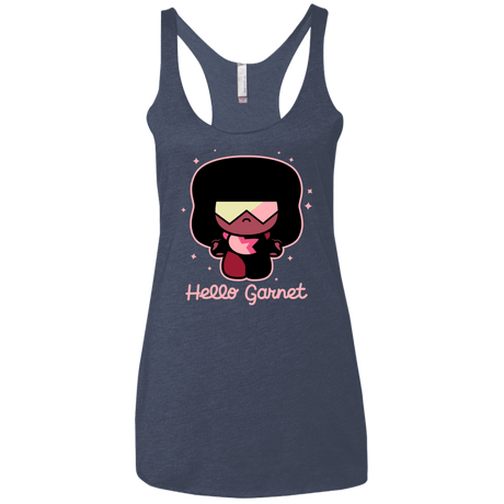T-Shirts Vintage Navy / X-Small Hello Garnet Women's Triblend Racerback Tank