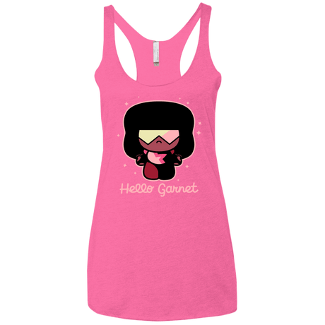 T-Shirts Vintage Pink / X-Small Hello Garnet Women's Triblend Racerback Tank