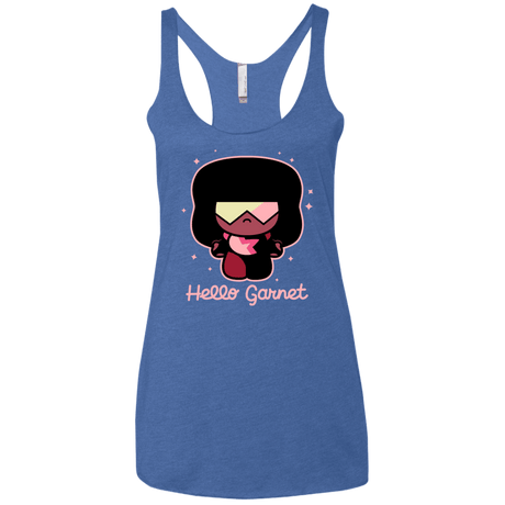 T-Shirts Vintage Royal / X-Small Hello Garnet Women's Triblend Racerback Tank