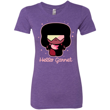 T-Shirts Purple Rush / S Hello Garnet Women's Triblend T-Shirt